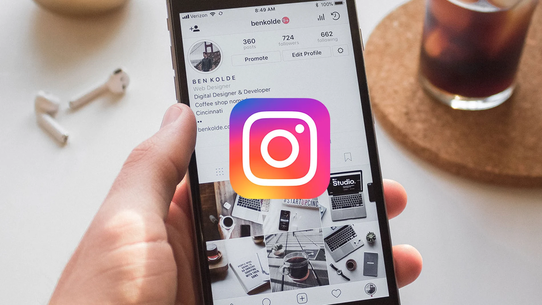 Como quitar la cuadricula de Instagram